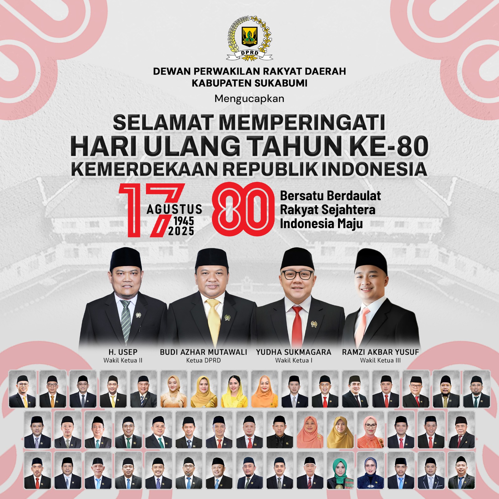 Dprd Kabupaten Sukabumi Mengucapkan Selamat Memperingati Hari Ulang